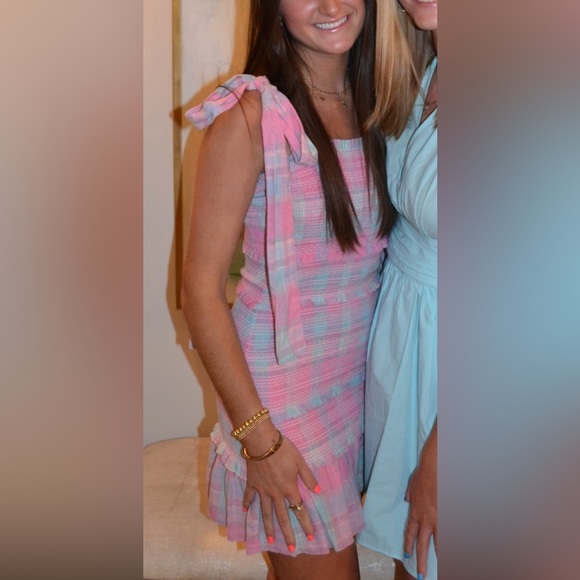 LoveShackFancy Belle Dress in Plaid - Picture 6 of 7